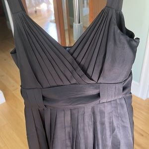 Anthropologie black silk classic dress.